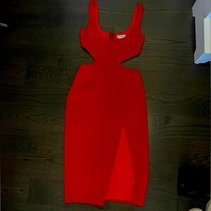 Lovers and Friends Titus Midi Dress in Red
